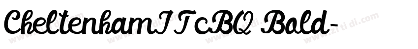 CheltenhamITcBQ Bold字体转换